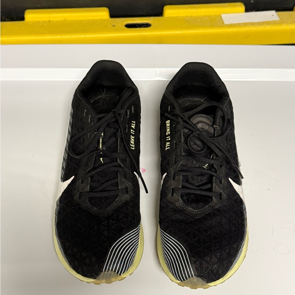 Nike Black White and Lime green women’s Nike Athletic Shoes